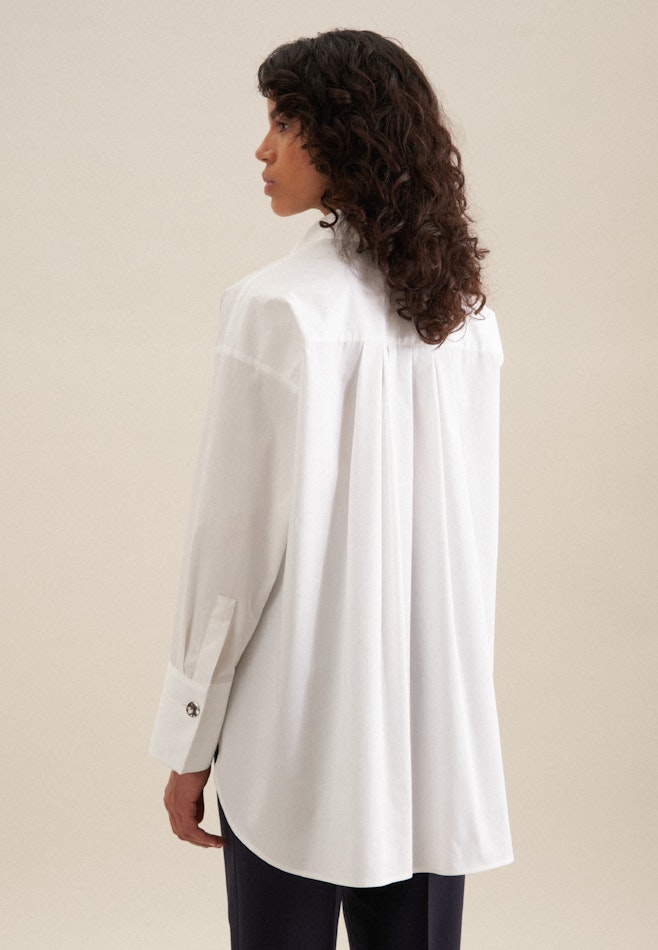 Twill Shirt Blouse in White | Seidensticker online shop