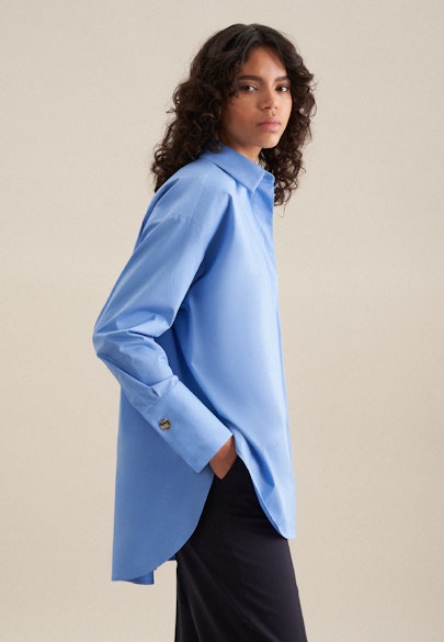 Shirt blouse Uni in Light Blue |  Seidensticker Onlineshop