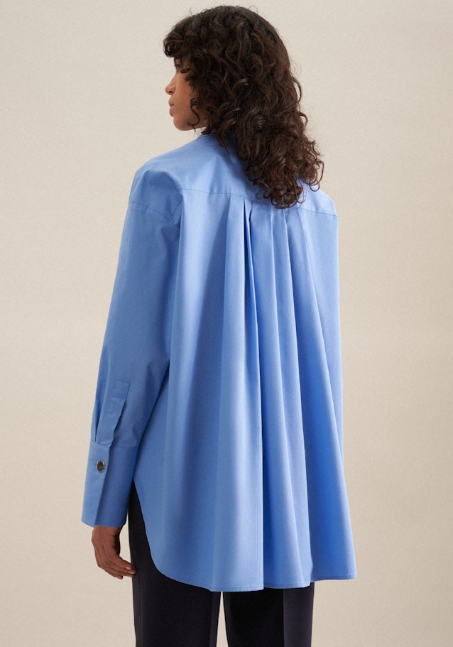 Kragen Hemdbluse Oversized in Hellblau | Seidensticker Onlineshop
