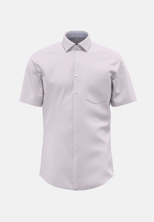 Non-iron Poplin Short sleeve Business Shirt in Regular with Kent-Collar in Red |  Seidensticker Onlineshop