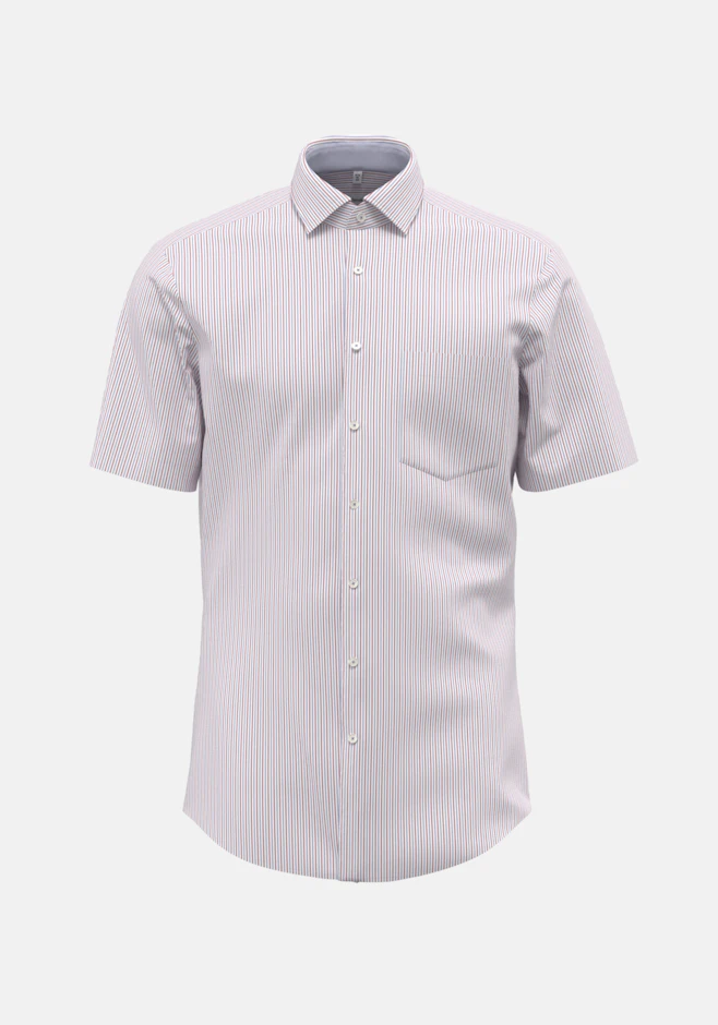 Regular Business Hemd Streifen in Rot | Seidensticker Onlineshop