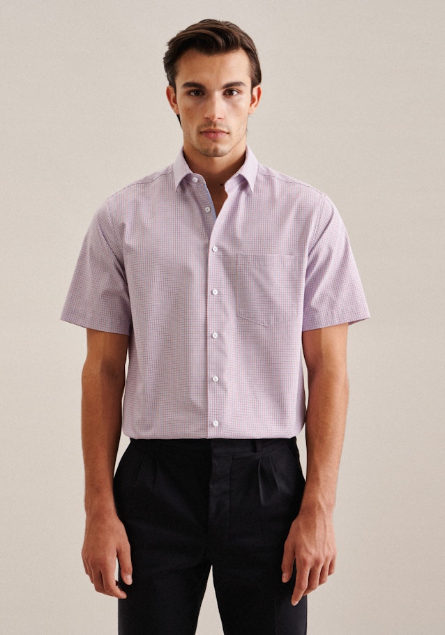 Non-iron Poplin Business Shirt in Regular with Kent-Collar in Red | Seidensticker Onlineshop
