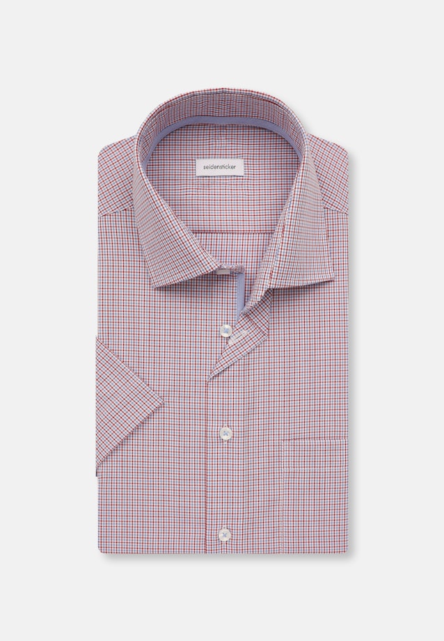 Regular Business Hemd Karo in Rot |  Seidensticker Onlineshop