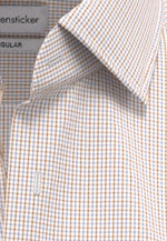 Regular Business shirt Check in Orange |  Seidensticker Onlineshop