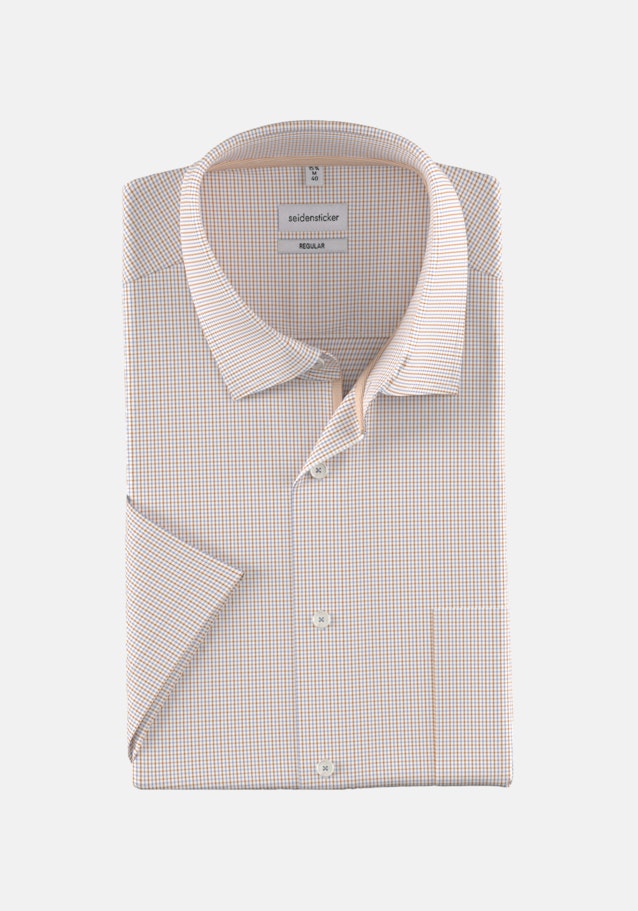 Non-iron Poplin Business Shirt in Regular with Kent-Collar in Orange | Seidensticker Onlineshop