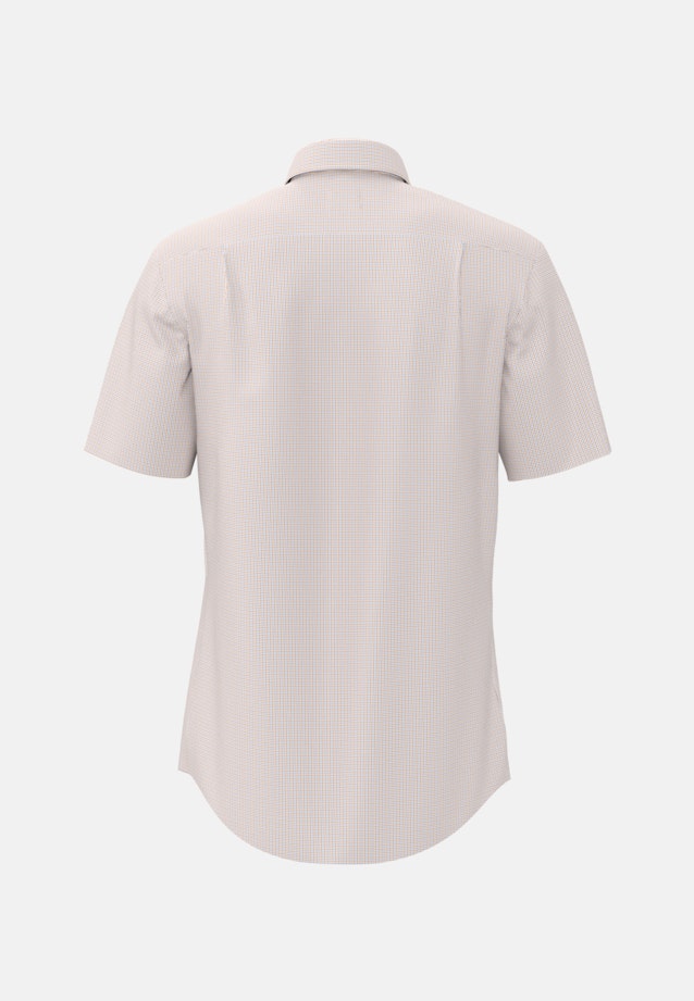 Non-iron Popeline korte arm Business overhemd in Regular with Kentkraag in Oranje |  Seidensticker Onlineshop