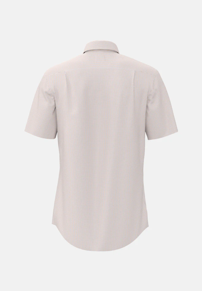 Regular Business shirt Check in Orange | Seidensticker online shop