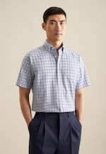 Regular Business Hemd Karo in Hellblau |  Seidensticker Onlineshop