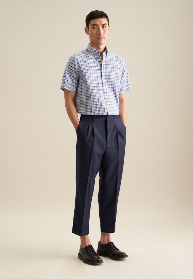 Regular Business shirt Check in Light Blue |  Seidensticker Onlineshop