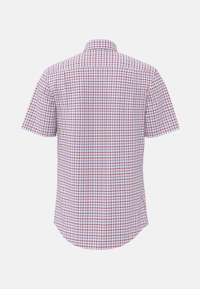 Non-iron Twill Short sleeve Business Shirt in Regular with Button-Down-Collar in Red | Seidensticker online shop