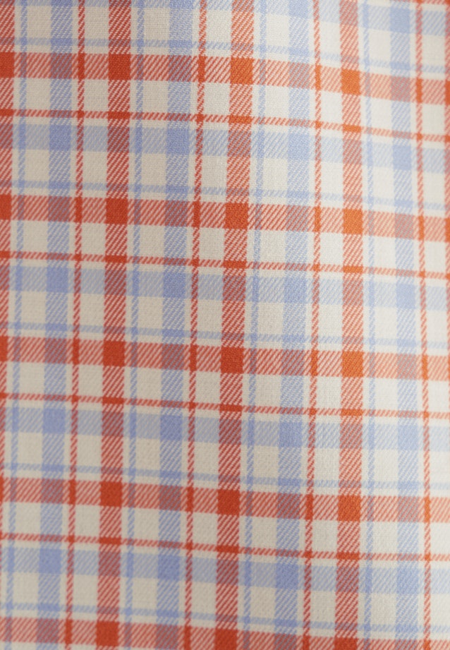 Regular Business shirt Check in Orange |  Seidensticker Onlineshop