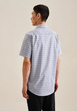Comfort Chemise d'affaires carreaux in Bleu Clair |  Seidensticker Onlineshop