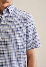 Comfort Chemise d'affaires carreaux in Bleu Clair |  Seidensticker Onlineshop