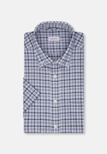 Comfort Chemise d'affaires carreaux in Bleu Clair |  Seidensticker Onlineshop