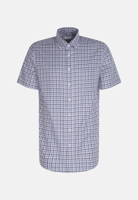 Comfort Chemise d'affaires carreaux in Bleu Clair |  Seidensticker Onlineshop