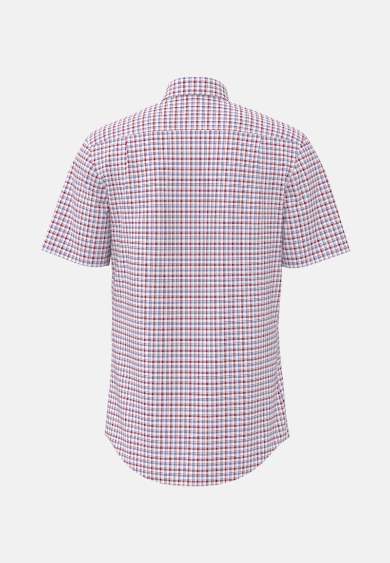 Non-iron Twill Short sleeve Business Shirt in Comfort with Button-Down-Collar