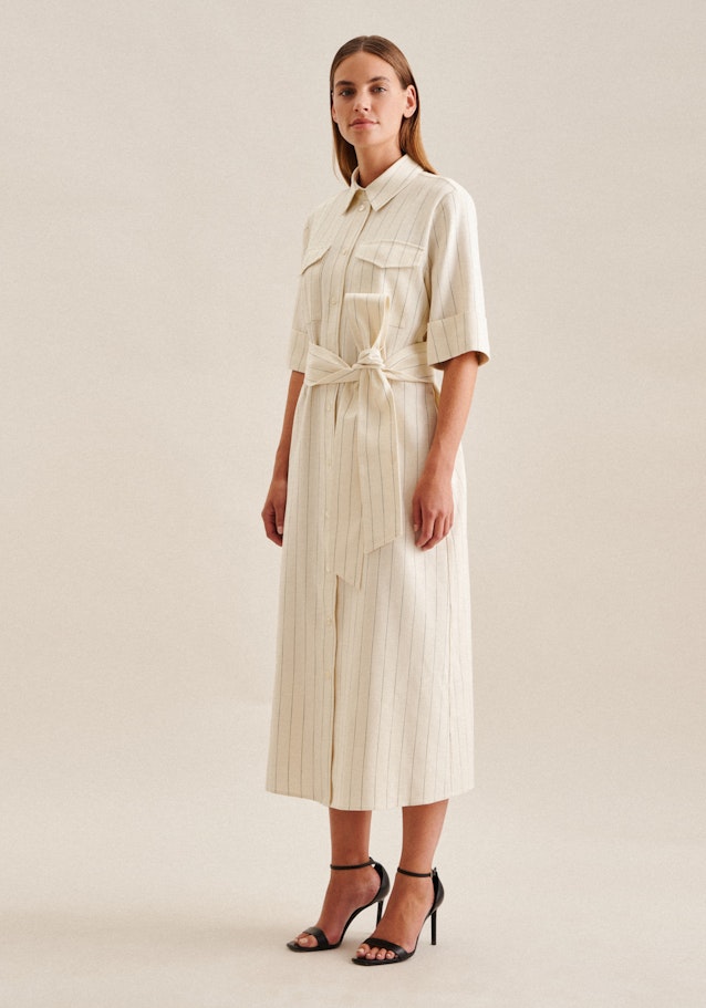 Kragen Kleid Regular in Ecru | Seidensticker Onlineshop