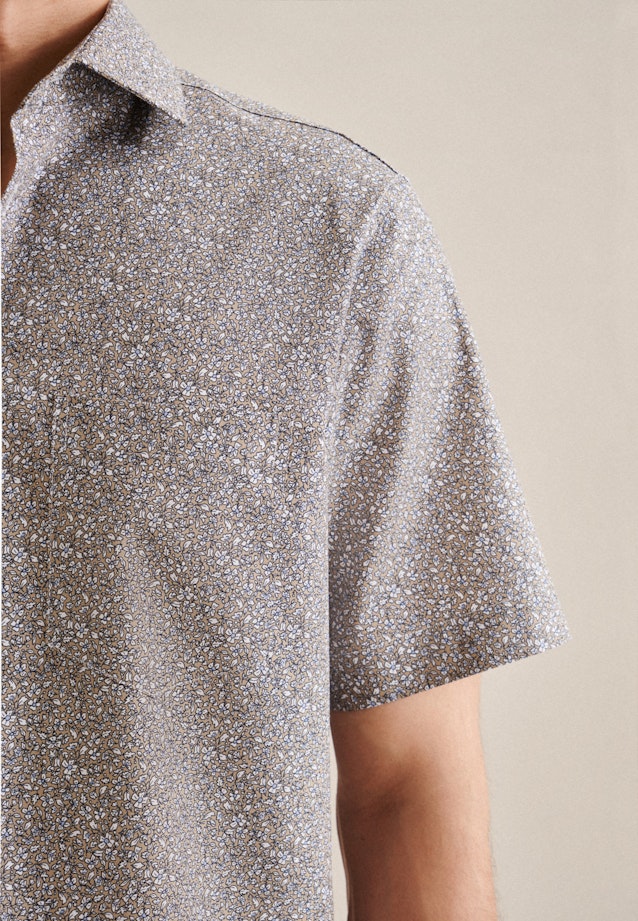 Regular Chemise d'affaires Floral in Marron |  Seidensticker Onlineshop