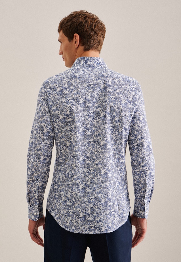 Slim Performance-Hemd Floral in Hellblau |  Seidensticker Onlineshop