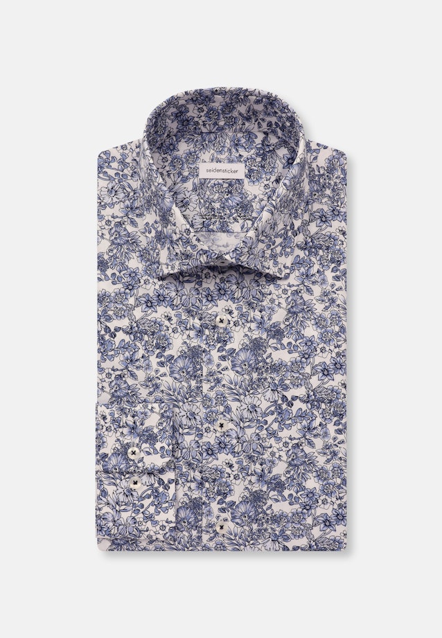 Slim Performance-Hemd Floral in Hellblau |  Seidensticker Onlineshop