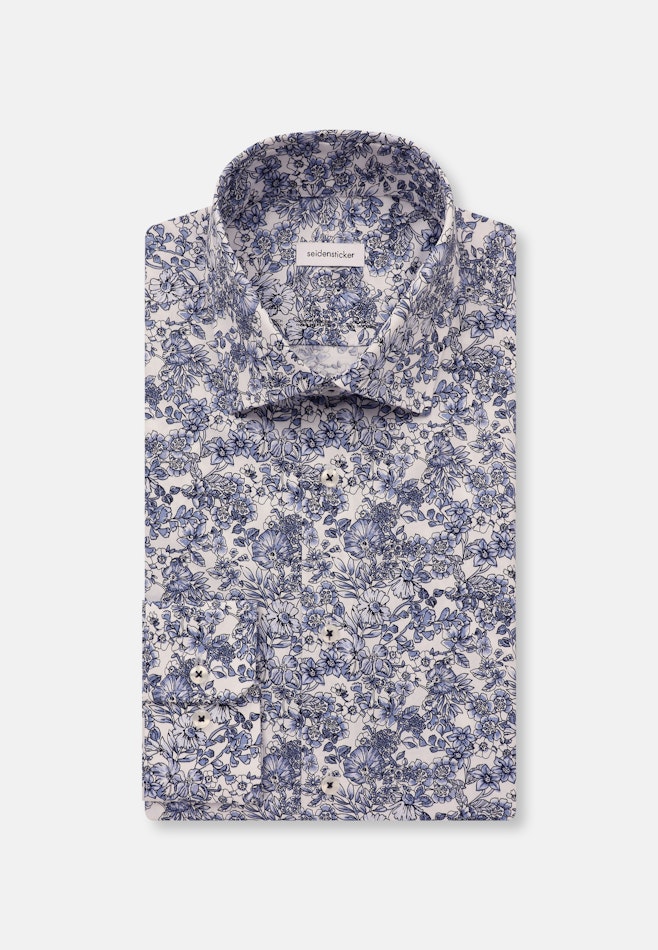 Slim Performance-Hemd Floral in Hellblau | Seidensticker Onlineshop
