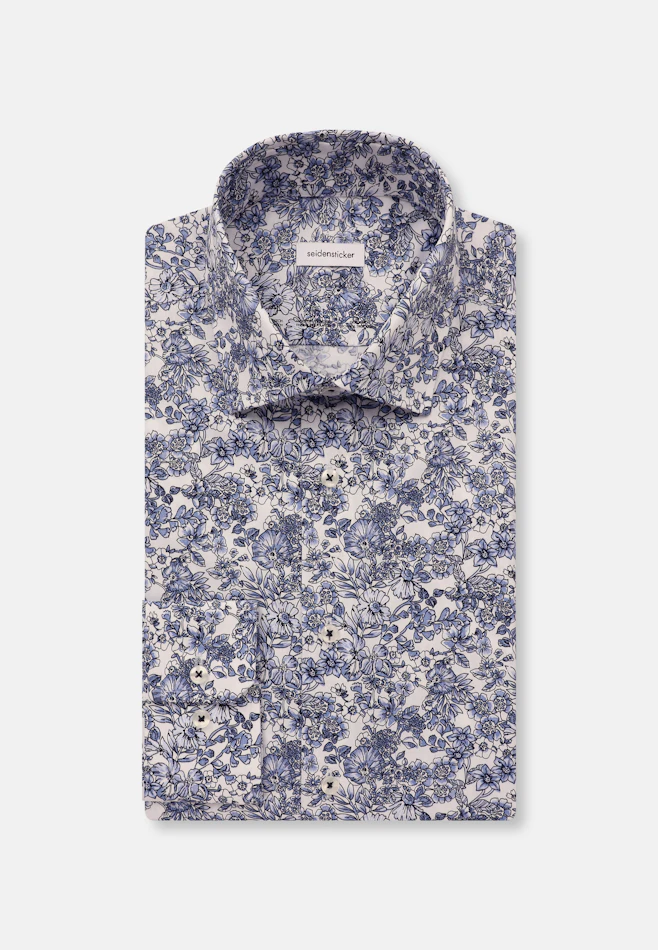 Slim Performance-Hemd Floral in Hellblau | Seidensticker Onlineshop