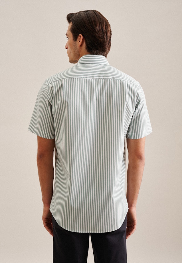 Regular Business Hemd Streifen in Grün |  Seidensticker Onlineshop