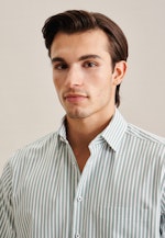 Regular Business Hemd Streifen in Grün |  Seidensticker Onlineshop