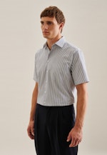 Regular Business Hemd Streifen in Mittelblau |  Seidensticker Onlineshop