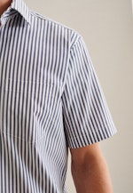 Regular Business Hemd Streifen in Mittelblau |  Seidensticker Onlineshop