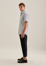 Regular Business Hemd Streifen in Mittelblau |  Seidensticker Onlineshop