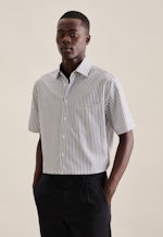 Regular Business Hemd Streifen in Grün |  Seidensticker Onlineshop