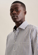 Regular Business Hemd Streifen in Grün |  Seidensticker Onlineshop