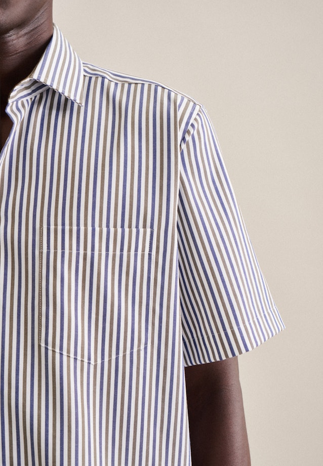 Regular Business Hemd Streifen in Grün |  Seidensticker Onlineshop