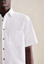 Non-iron Poplin Short sleeve Business Shirt in Regular with Kent-Collar in White |  Seidensticker Onlineshop