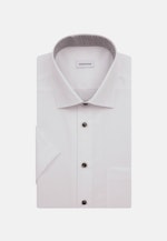 Non-iron Poplin Short sleeve Business Shirt in Regular with Kent-Collar in White |  Seidensticker Onlineshop