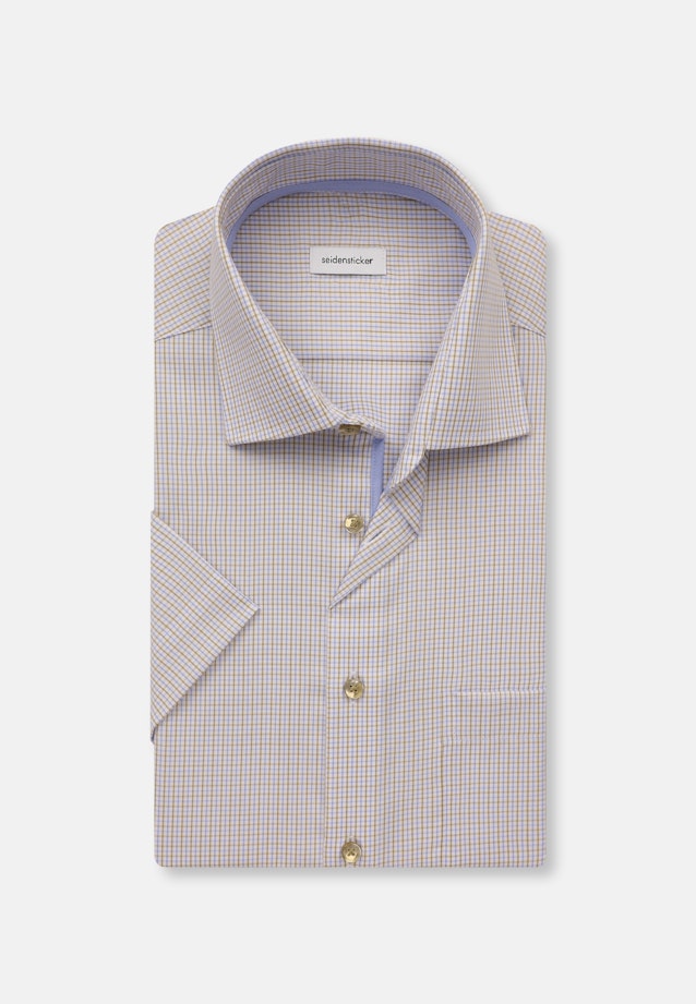 Regular Business shirt Check in Brown |  Seidensticker Onlineshop