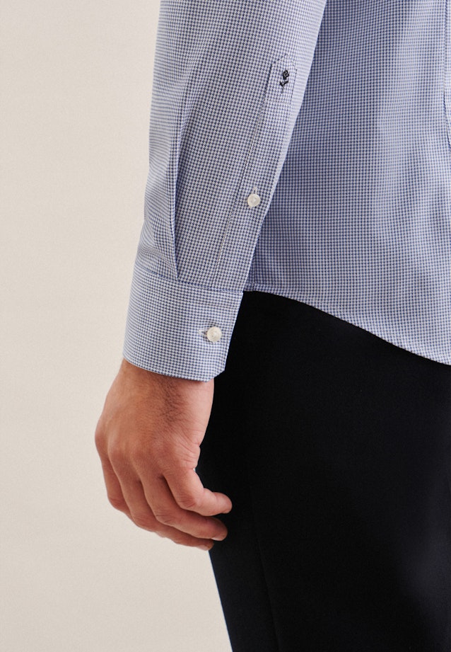 Slim Chemise d'affaires Pied de poule in Bleu Clair |  Seidensticker Onlineshop