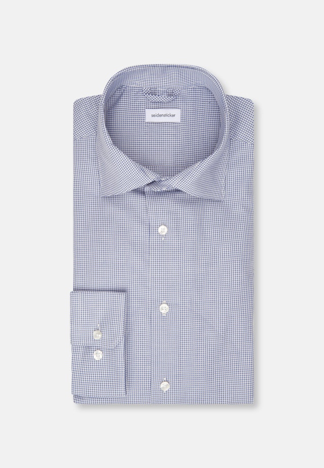 Slim Chemise d'affaires Pied de poule in Bleu Clair |  Seidensticker Onlineshop