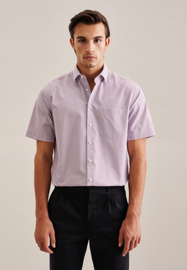Non-iron Poplin Business Shirt in Comfort with Kent-Collar in Red | Seidensticker Onlineshop