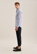 Easy-iron Pepita Business Shirt in Shaped with Kent-Collar in Light Blue |  Seidensticker Onlineshop