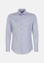 Easy-iron Pepita Business Shirt in Shaped with Kent-Collar in Light Blue |  Seidensticker Onlineshop