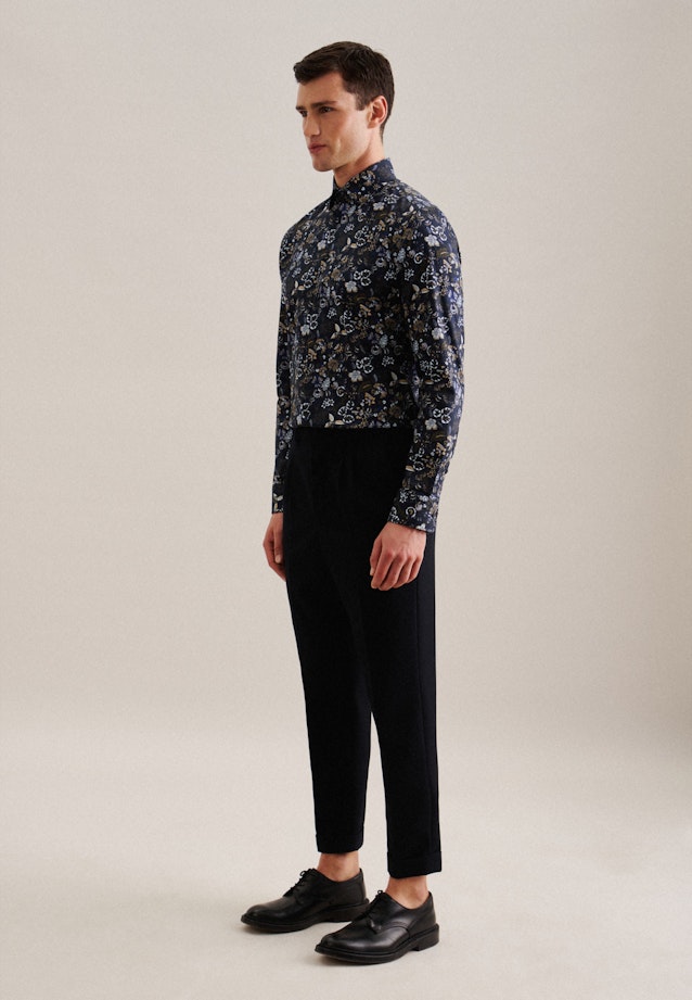 Shaped Chemise d'affaires Imprimé in Bleu Foncé |  Seidensticker Onlineshop