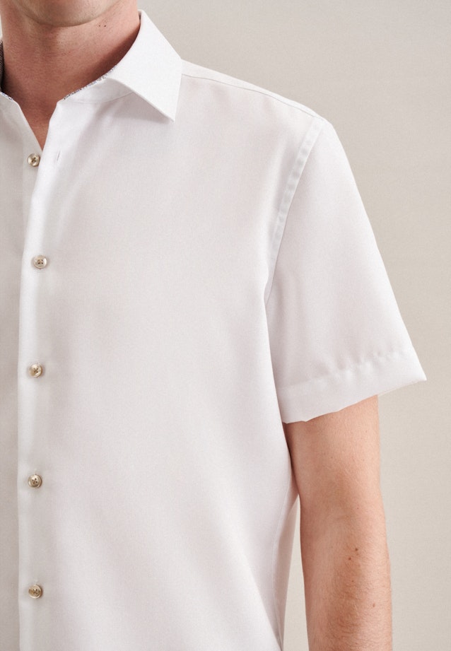 Shaped Business shirt Uni in White |  Seidensticker Onlineshop