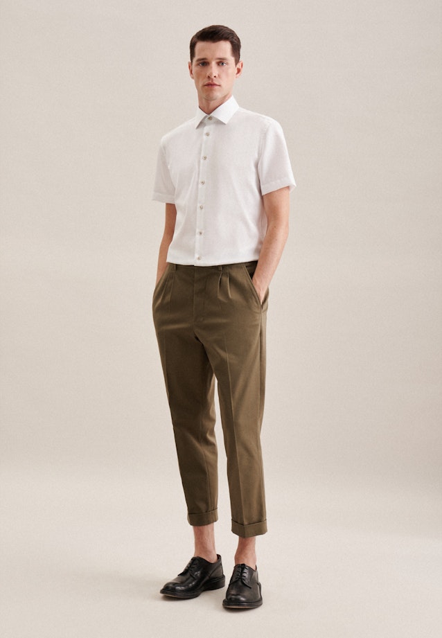 Shaped Business shirt Uni in White |  Seidensticker Onlineshop