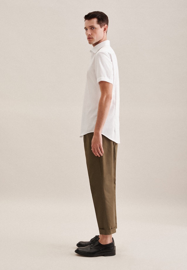 Shaped Business shirt Uni in White |  Seidensticker Onlineshop