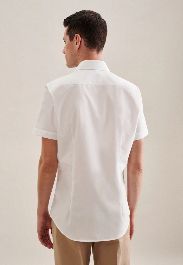 Shaped Business shirt Uni in White |  Seidensticker Onlineshop