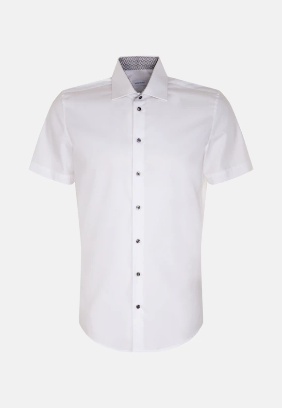Shaped Business shirt Uni in White |  Seidensticker Onlineshop