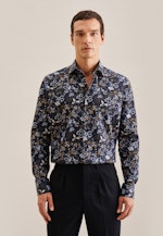 Comfort Chemise d'affaires Imprimé in Bleu Foncé |  Seidensticker Onlineshop