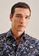 Comfort Chemise d'affaires Imprimé in Bleu Foncé |  Seidensticker Onlineshop